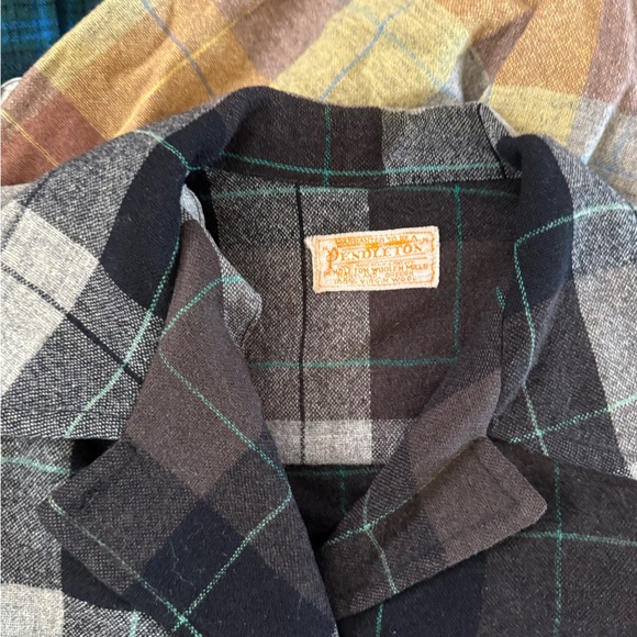 Pendleton Lot of 4 Vintage 49ers Shackets Blue, Yellow, black, Red - Picture 3 of 5